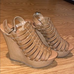 Mossimo Brown Wedges